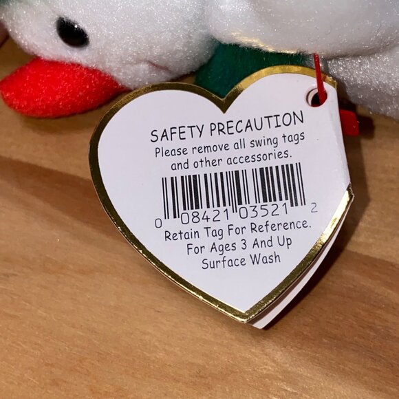 Ty "Snowgirl" Jingle Beanies Collectible Plush Snowman Toy - Picture 7 of 9